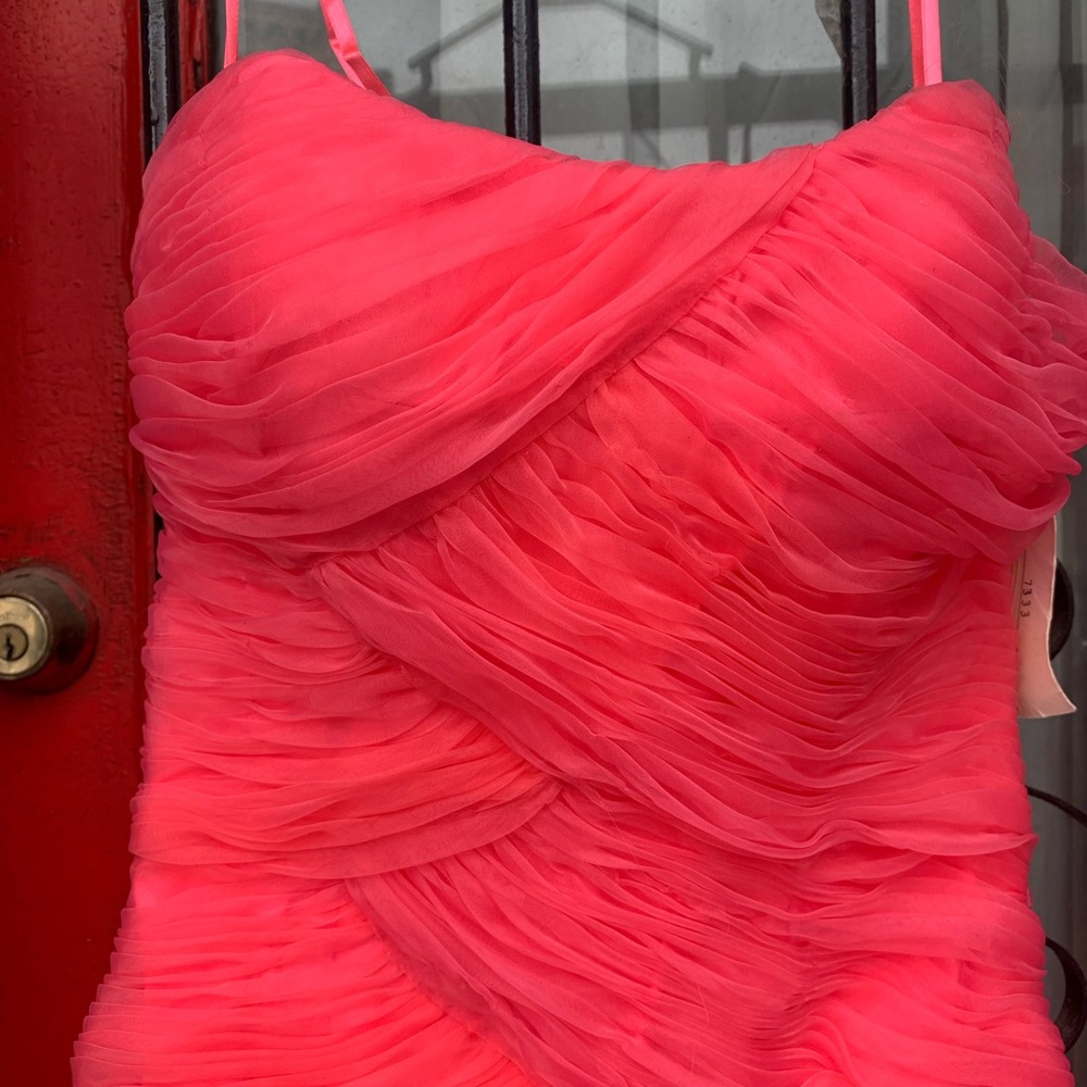 JVN by Jovani Strapless Pink Dress